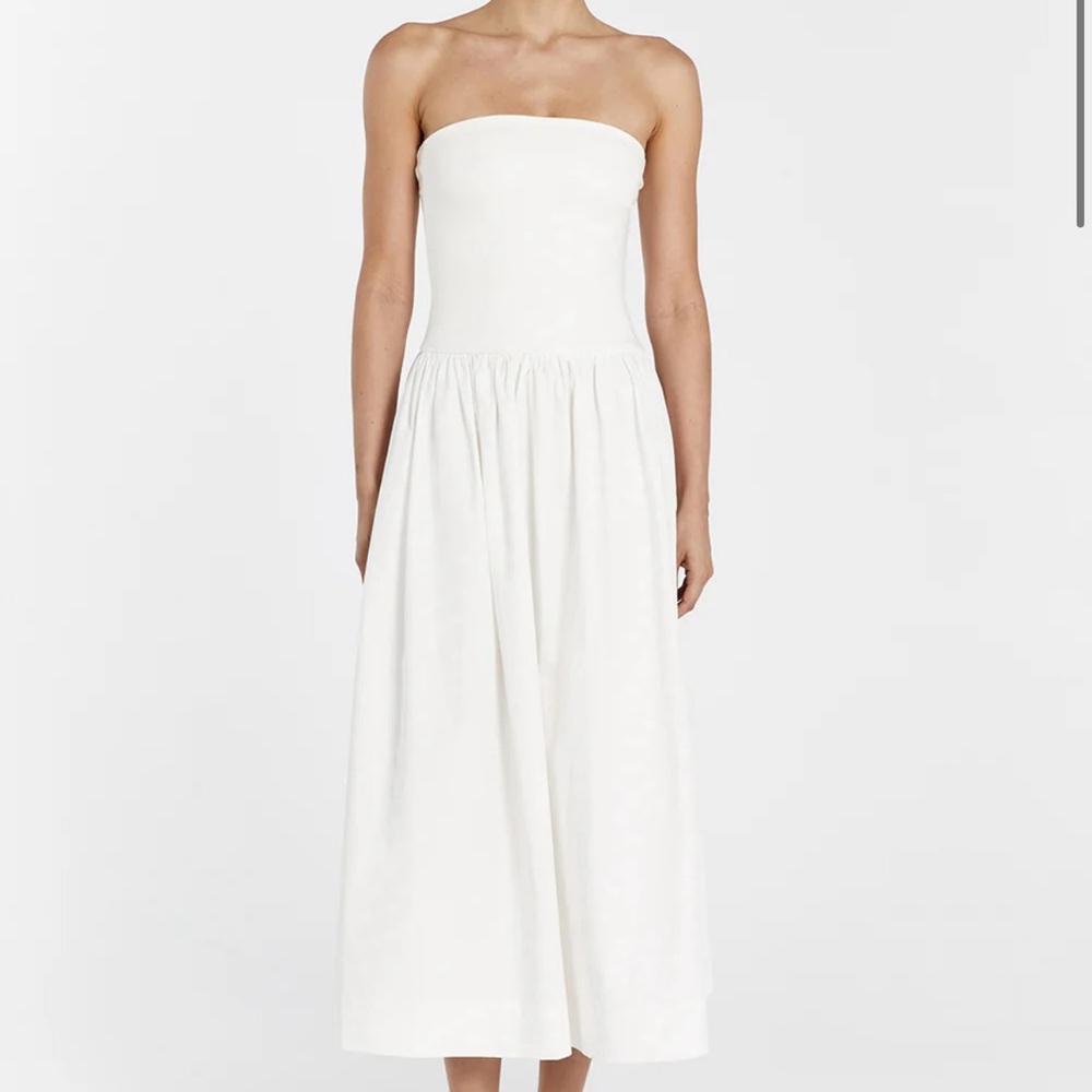 Dissh white strapless dress size AUS 8 and US 2